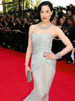 Dita Von Teese at Cannes Film Festival 2007