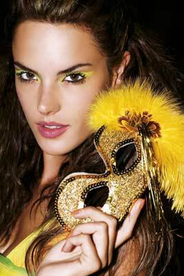 Marie Claire carnival make-up shoot