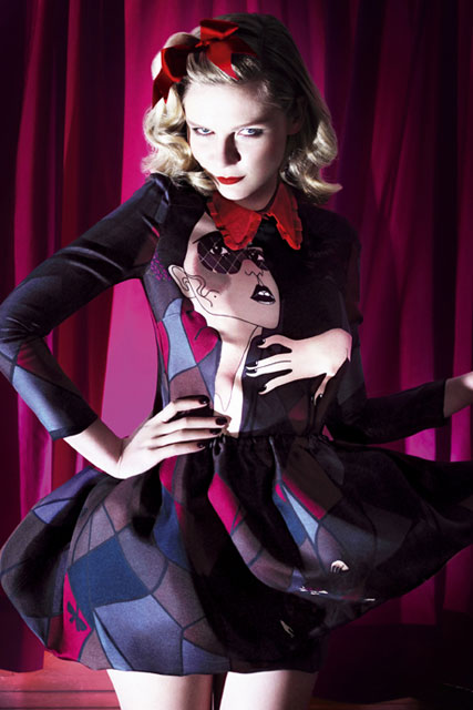 Marie Claire celebrity photos: Kirsten Dunst for mui mui