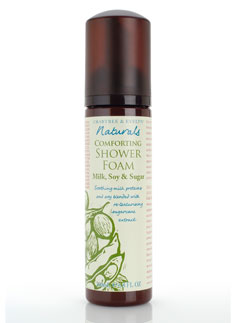 Crabtree & Evelyn Naturals Comforting Shower Foam in Milk, Soy and Sugar