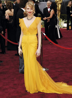 Marie Claire Best Dressed Oscars list- Michelle Williams