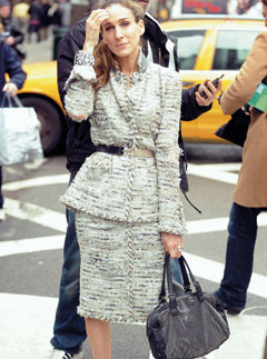 Sarah Jessica Parker poses for Annie Leibovitz
