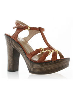 Kurt Geiger Drifter orange sandals