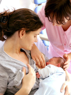 Woman breastfeeding