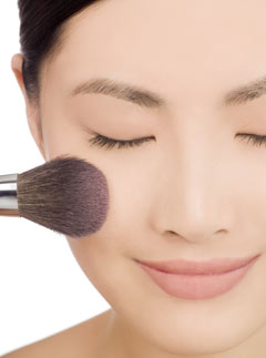 Apply blusher