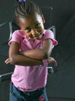 A liitle girl in need of adopting