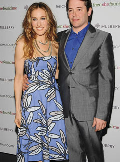 Sarah Jessica Parker and Matthew Broderick at the Then She Found Me premiere