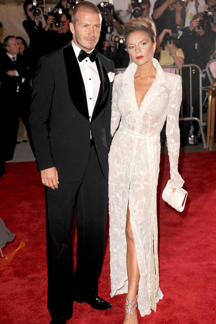 Marie Claire celebrity photos: David and Victoria Beckham, Costume Institute Gala 2008