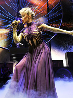 Kylie Minogue kicks off her KylieX2008 world tour in Paris