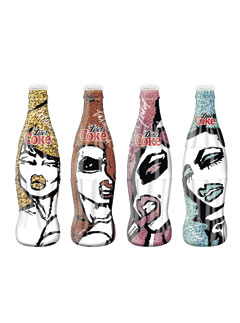 Diet Coke City Collection bottles by Patricia Field