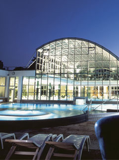 Relax in the mineral baths