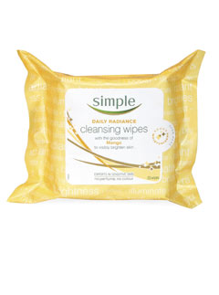 Simple Daily Radiance cleansing wipes