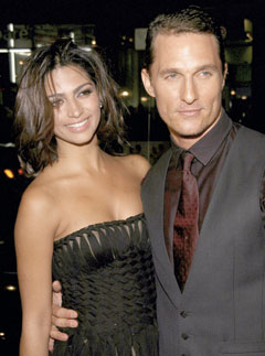 Marie Claire Celebrity News: Matthew McConaughey and Camila Alves