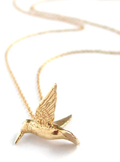 Marie Claire Fashion: Buy of the day, Alex Monroe Hummingbird necklace