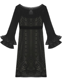 Philosophy di Alberta Ferretti black lace dress, �465