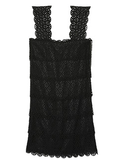 Manoush black lace tiered dress, �264