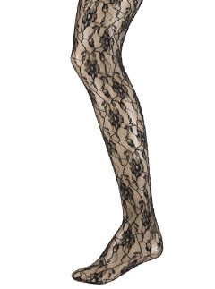 Jonathan Aston black patterned lace tights, �10