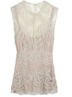 Nanette Lepore cream lace top, �197