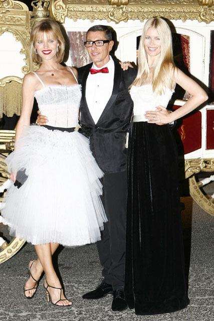 Marie claire celebrity pictures: Dolce & Gabbana Party, Eva Herzigova, Stefano Gabbana and Claudia Schiffer