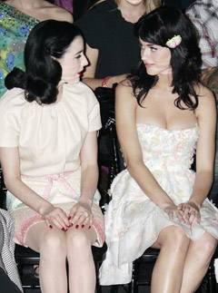 Marie Claire celebrity news: Dita Von Teese and Katy Perry on the front row at Dior