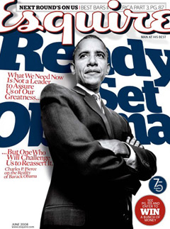 Marie Claire World News: Barack Obama - US Esquire magazine cover