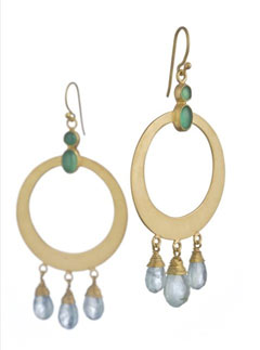 Emma Chapman Flat Hoop Earrings at Cerise
