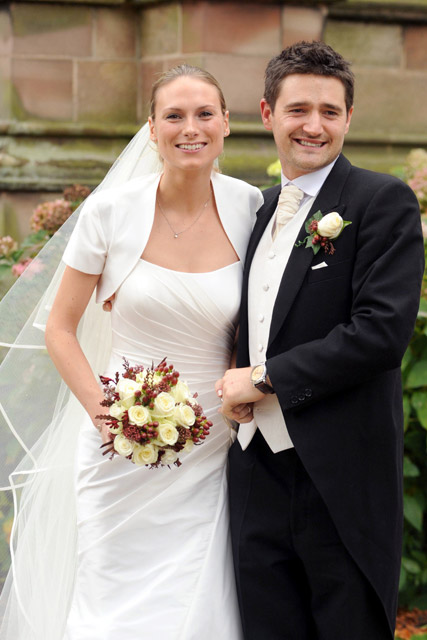 Marie Claire celebrity pictures: Tom Chambers and Clare Holding Wedding