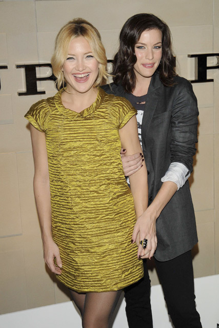 Marie Claire Celebrity Photos: Burberry Beverly Hills Store Re-Opening Party, Kate Hudson and Liv Tyler