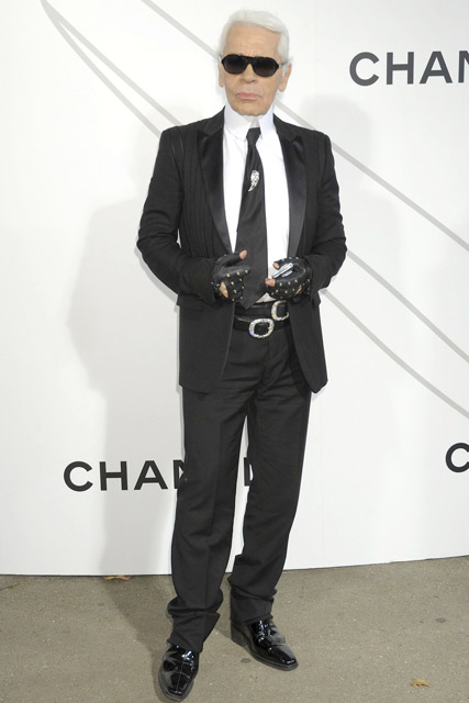 Marie Claire Celebrity Photos: Chanel Contemporary Art Opening,Karl Lagerfeld
