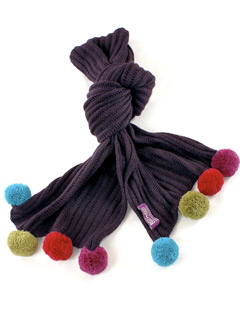 Marie Claire Lifestyle News: Pom pom alpaca scarf by Peruvian Knitwear