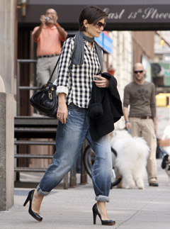 Katie Holmes in PRPS Boyfriend