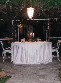 Candlelit dinner