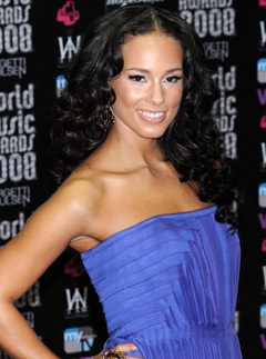 Marie Claire Celebrity News: Alicia Keys at the World Music Awards