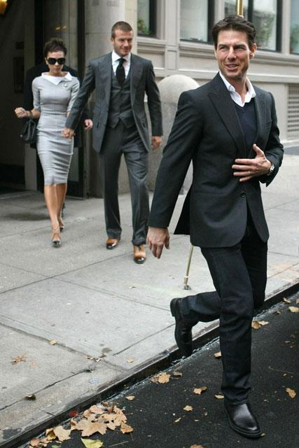 Tom Cruise, David and Victoria Beckham Celebrity pictures Tom Cruise, David and Victoria Beckham Celebrity pictures