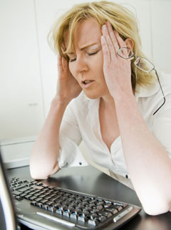 Marie Claire Health News: Stressed office worker