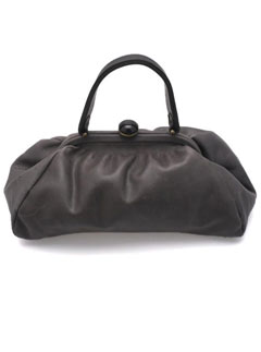 Grey leather bag by Lie Down I Think I Love You