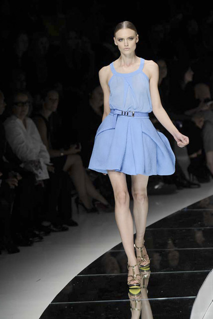 Versace, The Blue Trend, Spring/Summer 09, fashion photos, Marie Claire