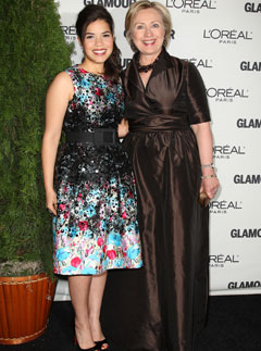 America Ferrera and Hillary Clinton, Celebrity news, Marie Claire