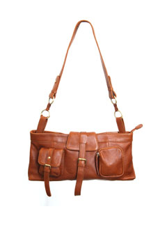 Lollipop London tan satchel