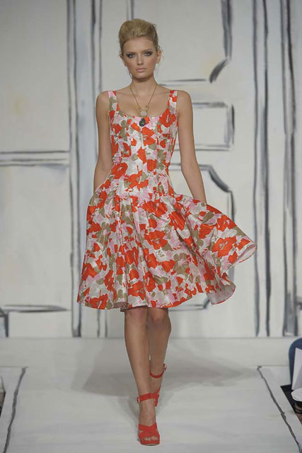 Oscar de la Renta, The Prints Trend, Spring/Summer 09, fashion photos, Marie Claire