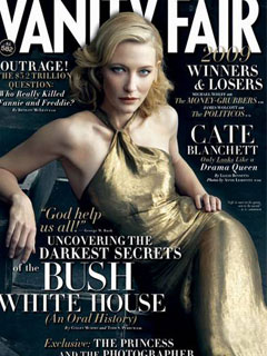 Cate Blanchett on the cover of Vanity Fair