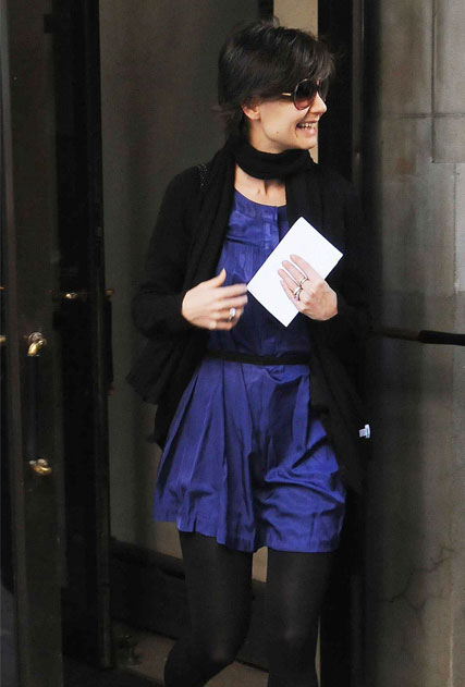 Katie Holmes out in New York