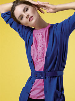 M&S Limited pink silk top