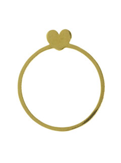 Saskia Diez gold love ring