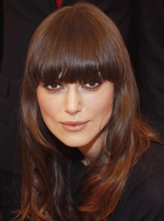 Keira Knightley, fringe, hair trends, Marie Claire