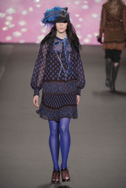 Anna Sui A/W 2009, New York fashion week, catwalk show, Marie Claire