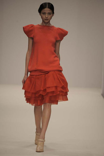 John Rocha A/W 2009, London fashion week, catwalk show, Marie Claire