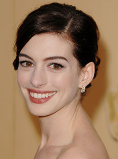 Anne Hathaway, Oscars best hair and make-up, celebrity photos, Marie Claire