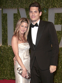 Jennifer Aniston and John Mayer at the Vanity Fair Oscars 2009 Party