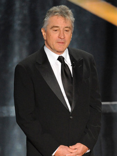 Robert DeNiro presenting the Best Actor Award at the Oscars 2009